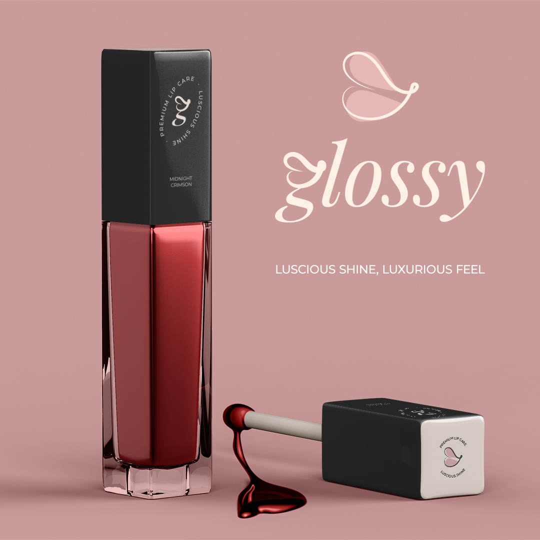 Branding Glossy „Glossy“ ist eine Lipgloss-Marke, bekannt für ihre hochwertigen Formeln und überlegenen Glanz. Die Lipglosse werden aus Premium-Inhaltsstoffen hergestellt und bieten lang anhaltende, lebendige Farbe mit einem glänzenden Finish.